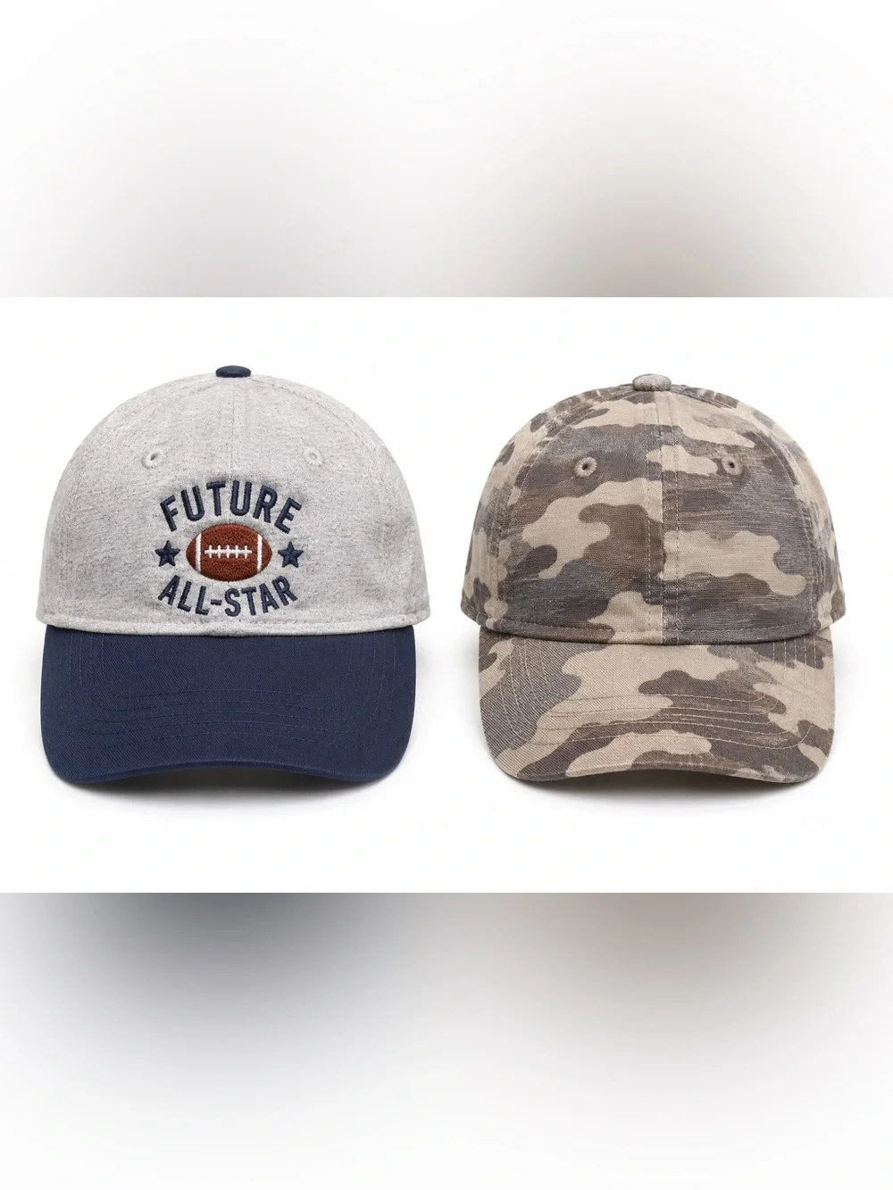Carter's Toddler Boys 2T-4T Baseball Hat Bundle Camo Future All Star 2 Pack